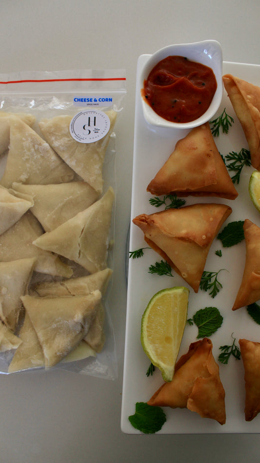 Cheese & Corn Samoosas