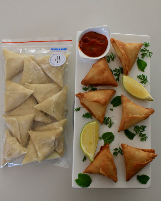 Cheese & Corn Samoosas